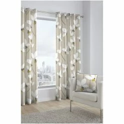 Fusion Natural Kalmar Eyelet Curtains