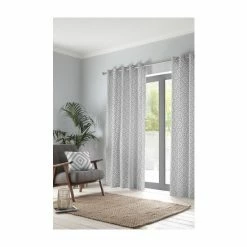 Fusion Grey Navaho Cotton Eyelet Curtains -Fusion Shop unnamed file 120