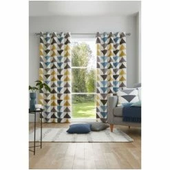 Fusion Blue Brodrick Eyelet Curtains -Fusion Shop unnamed file 15