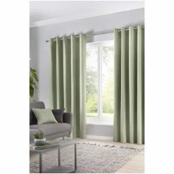 Fusion Green Sorbonne Eyelet Curtains -Fusion Shop unnamed file 189
