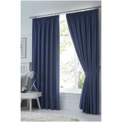 Fusion Blue Dijon Pencil Pleat Curtains -Fusion Shop unnamed file 222