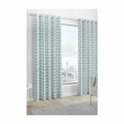 Fusion Duck Egg Blue Delft Skandi Geo Leaf Lined Eyelet Curtains 3 Fusion Duck Egg Blue Delft Skandi Geo Leaf Lined Eyelet Curtains -Fusion Shop unnamed file 25