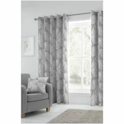 Fusion Green Matteo Eyelet Curtains