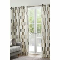 Fusion Natural Oakland Eyelet Curtains