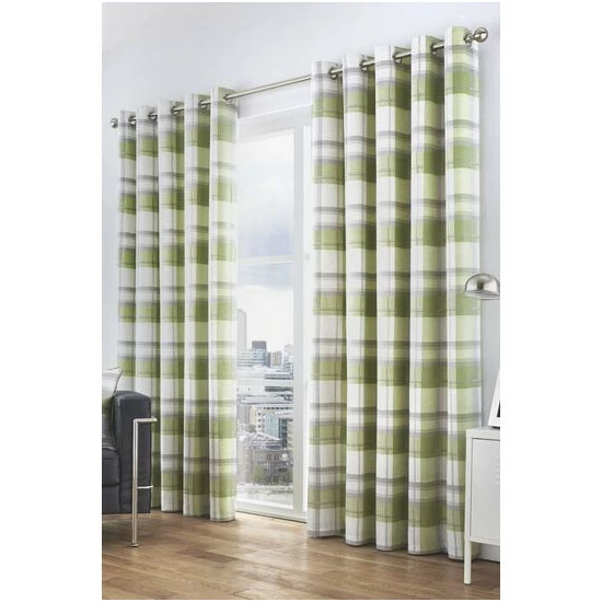unnamed-file-350.jpg Fusion Green Balmoral Check Eyelet Lined Curtains -Fusion Shop unnamed file 350