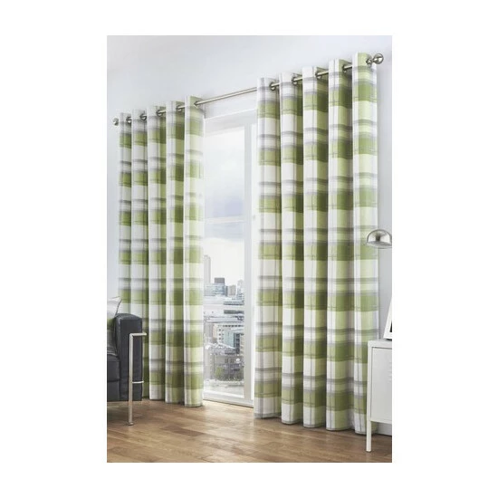 unnamed-file-351.jpg Fusion Green Balmoral Check Eyelet Lined Curtains -Fusion Shop unnamed file 351