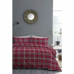 Fusion Red Duvet Cover And Pillowcase Set