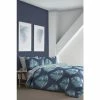 Fusion Blue Leaves Duvet Cover And Pillowcase Set