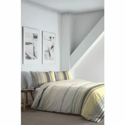 Fusion Yellow Falmouth Duvet Cover And Pillowcase Set