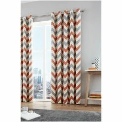Fusion Ochre Yellow Chevron Geo Lined Eyelet Curtains 4 Fusion Ochre Yellow Chevron Geo Lined Eyelet Curtains -Fusion Shop unnamed file 48
