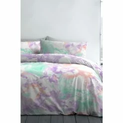 Fusion Multi Tie-Dye Duvet Cover And Pillowcase Set