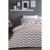 Fusion Pink Chevron Duvet Cover And Pillowcase Set