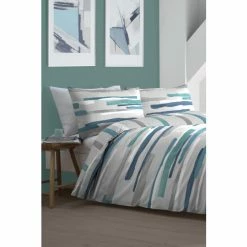 Fusion Green Clifton Duvet Cover And Pillowcase Set