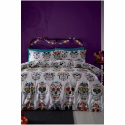 Fusion Multi Halloween Skulls Duvet Cover And Pillowcase Set -Fusion Shop unnamed file 590
