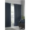 Fusion Blue Strata Eyelet Dim Out Curtains Eyelet Curtains