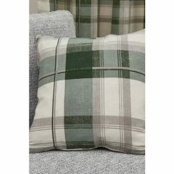 Fusion Green Balmoral Check Square Cushion