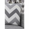 Fusion Grey Chevron Cushion