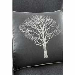 Fusion Black Woodland Trees Cushion