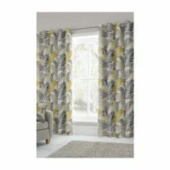 Fusion Yellow Tropical Eyelet Curtains -Fusion Shop unnamed file 79