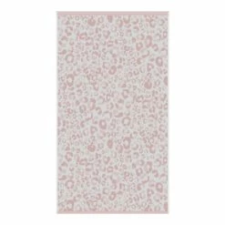 Fusion Pink Animal Print Jacquard Towel