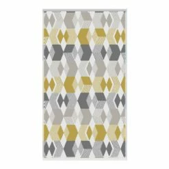 Fusion Grey Hexagon Jacquard Towel
